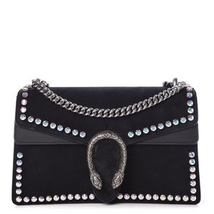 Authentic GUCCI Suede Crystal Dionysus ShoulderBag